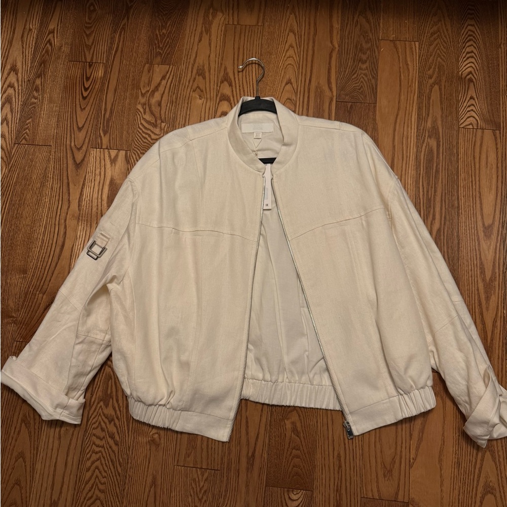 White Bomber Jacket NEW